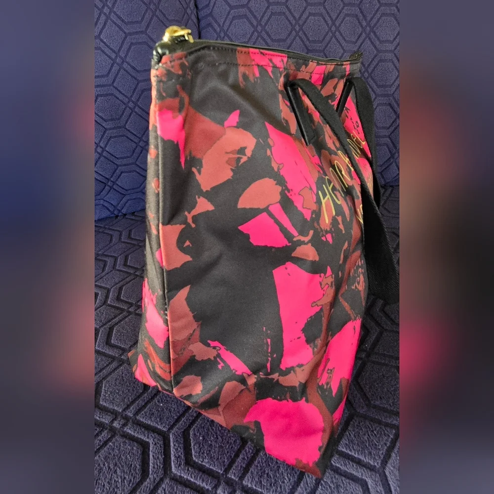 Henri Bendel Pink Camo Floral Tote Rare Shoulder Handbag Bag New - Picture 5 of 6